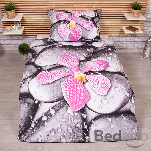 3D povlečení 140x200+70x90 Orchidea