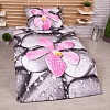 3D povlečení 140x200+70x90 Orchidea