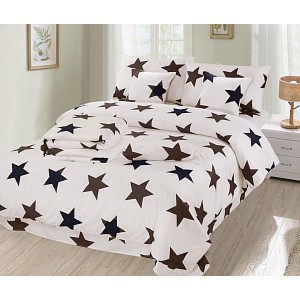 Osmidílná sada povlečení na 2 lůžka 140x200+70x90 Creamish Starline