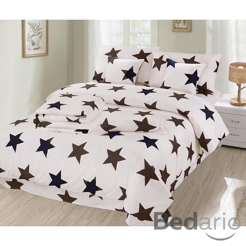 Osmidílná sada povlečení na 2 lůžka 140x200+70x90 Creamish Starline
