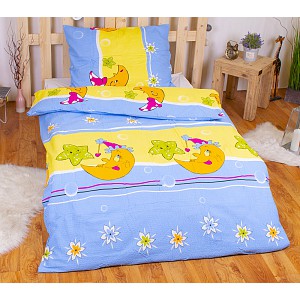 Krepové povlečení ECONOMY 140x200+70x90 Dobrou noc