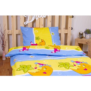 Krepové povlečení ECONOMY 140x200+70x90 Dobrou noc