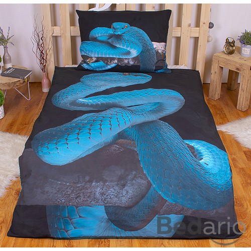 Bavlněné povlečení 140x200+70x90 Snake