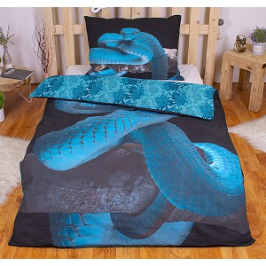 Bavlněné povlečení 140x200+70x90 Snake