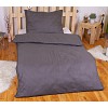 Povlečení mikrovlákno DeLuxe 140x200+70x90 Proužek tmavě šedý