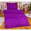 Povlečení mikrovlákno DeLuxe 140x200+70x90 Proužek fialový
