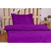 Povlečení mikrovlákno DeLuxe 140x200+70x90 Proužek fialový