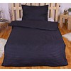 Povlečení mikrovlákno DeLuxe 140x200+70x90 Proužek černý
