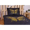 3D povlečení 140x200+70x90 Golden butterfly