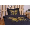 3D povlečení 140x200+70x90 Golden butterfly