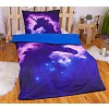 3D povlečení 140x200+70x90 Jednorožec Night sky