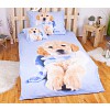 Sedmidílná sada 3D povlečení 140x200+70x90 Winter puppy
