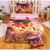 Sedmidílná sada 3D povlečení 140x200+70x90 Lions