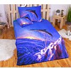Sedmidílná sada 3D povlečení 140x200+70x90 Skákající delfín
