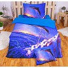 Sedmidílná sada 3D povlečení 140x200+70x90 Skákající delfín