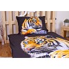 Sedmidílná sada 3D povlečení 140x200+70x90 Číhající tygr