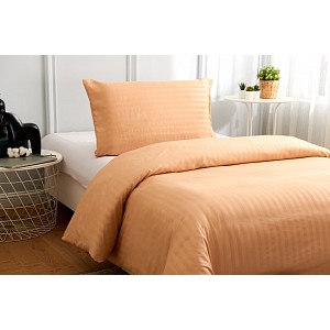 Povlečení mikrovlákno DeLuxe 140x200+70x90 Proužek béžový