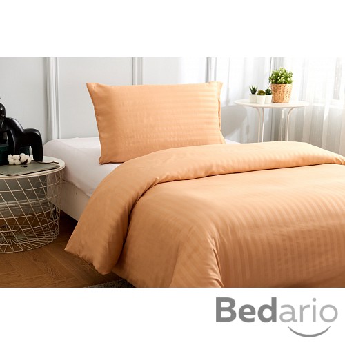 Povlečení mikrovlákno DeLuxe 140x200+70x90 Proužek béžový