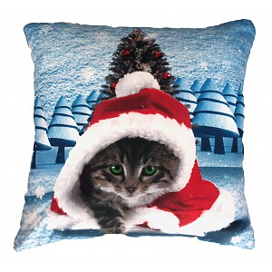 3D povlak 45x45 - Vánoční kotě