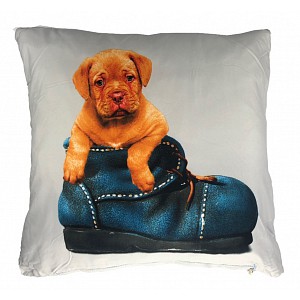 3D povlak 45x45 - Štěně v botě