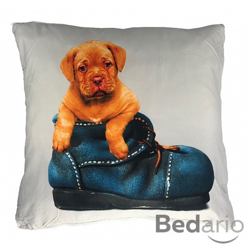 3D povlak 45x45 - Štěně v botě