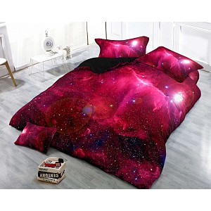 3D Povlečení 140x200+70x90 Carmine galaxy
