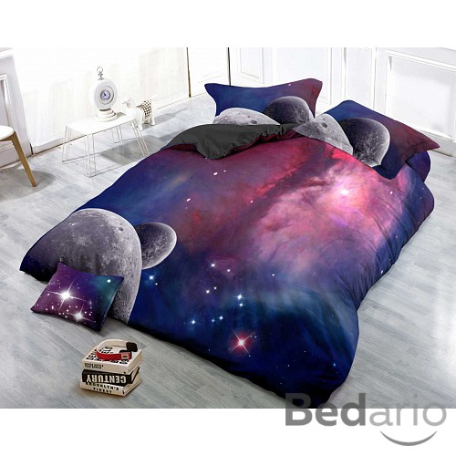 3D Povlečení 140x200+70x90 Výhled do galaxie