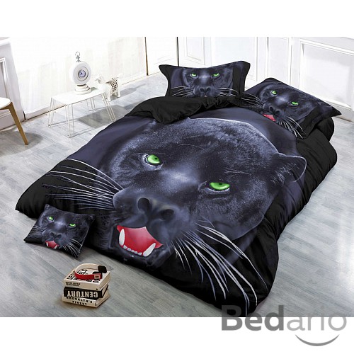3D Povlečení 140x200+70x90 Black panther