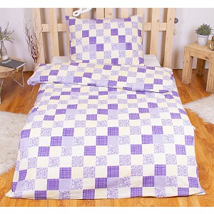 BAVLNĚNÉ POVLEČENÍ DELUXE 140x200+70x90 Patchwork mix - žlutý