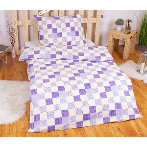 BAVLNĚNÉ POVLEČENÍ DELUXE 140x200+70x90 Patchwork mix - žlutý