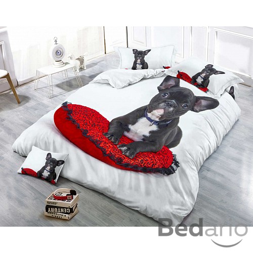 3D Povlečení 140x200+70x90 Pan Pes