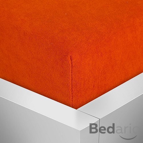 Froté prostěradlo 140x200 Premium - Oranžová