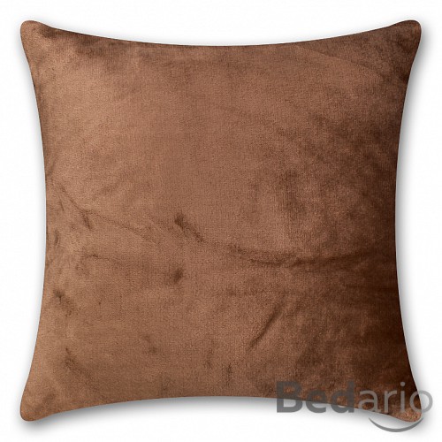 Povlak na polštářek mikroflanel 40x40 - Hnědý