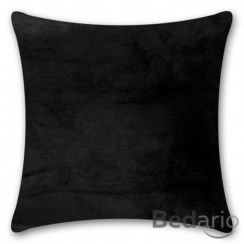Povlak na polštářek mikroflanel 40x40 - Černý
