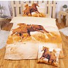 Sedmidílná sada 3D povlečení 140x200+70x90 Horses