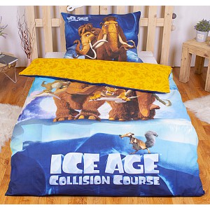 Bavlněné povlečení 140x200+70x90 Doba ledová