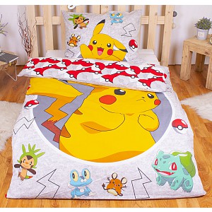 Bavlněné povlečení 140x200+70x90 Pikachu