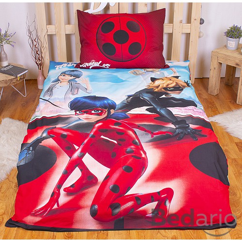 Bavlněné povlečení 140x200+70x90 Miraculous