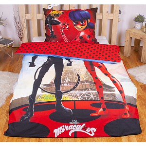 Bavlněné povlečení 140x200+70x90 Ladybug & Cat Noir