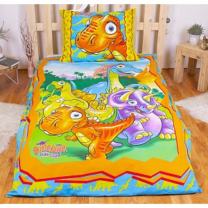 Bavlněné povlečení 140x200+70x90 Dinosauříci