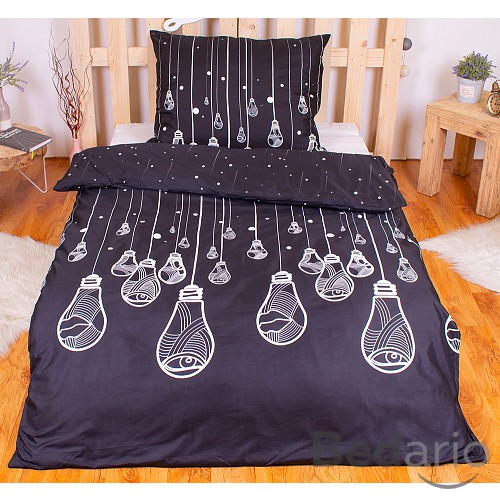 Povlečení mikrovlákno LIMITED 140x200+70x90 Smysluplné žárovky