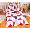 Povlečení mikrovlákno LIMITED 140x200+70x90 Barevné trojúhelníky