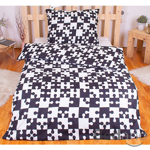 Povlečení mikrovlákno LIMITED 140x200+70x90 Puzzle