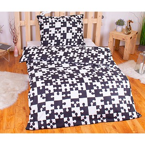 Povlečení mikrovlákno LIMITED 140x200+70x90 Puzzle