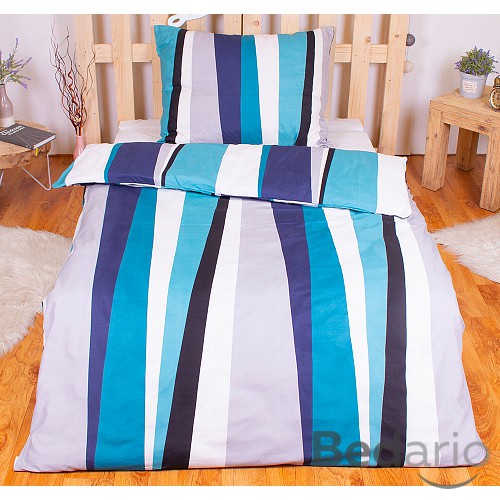 Povlečení mikrovlákno LIMITED 140x200+70x90 Nepravidelné pruhy