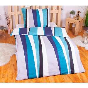 Povlečení mikrovlákno LIMITED 140x200+70x90 Nepravidelné pruhy