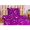 Povlečení mikrovlákno DeLuxe 140x200+70x90 Komety fialové