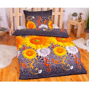Povlečení mikrovlákno LIMITED 140x200+70x90 Zlaté slunečnice