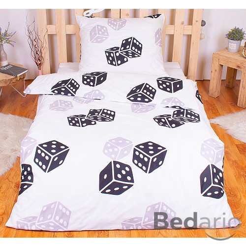 Povlečení mikrovlákno LIMITED 140x200+70x90 Hrací kostky