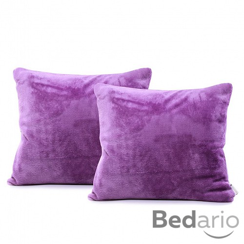 Povlak na polštářek mikroflanel 45x45 - Fialová
